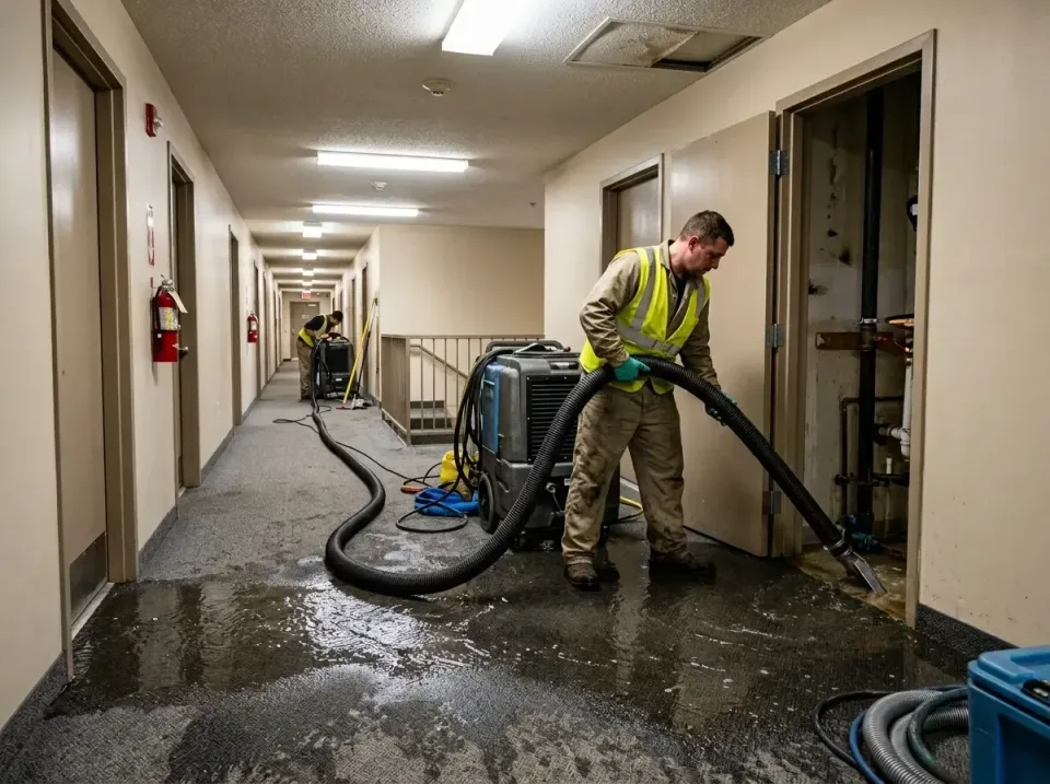 multi-unit-apartment-hallway-f-005 — frequently asked questions, Emergency Burst Pipe Water Extraction & Removal in Greenbel…